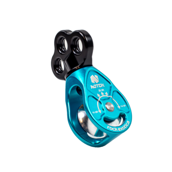 Notch Rook Swivel Pulley blue triple attachment