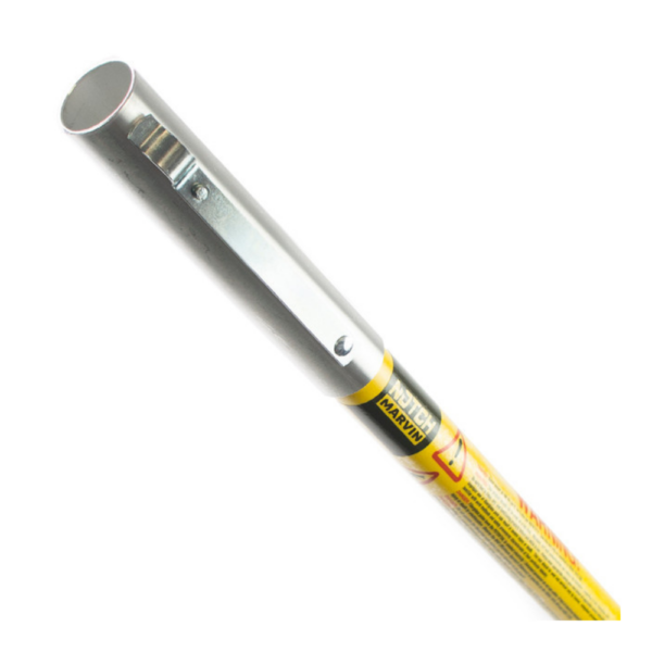 Hollow Fibreglass base pole bright yellow and 4 foot in length