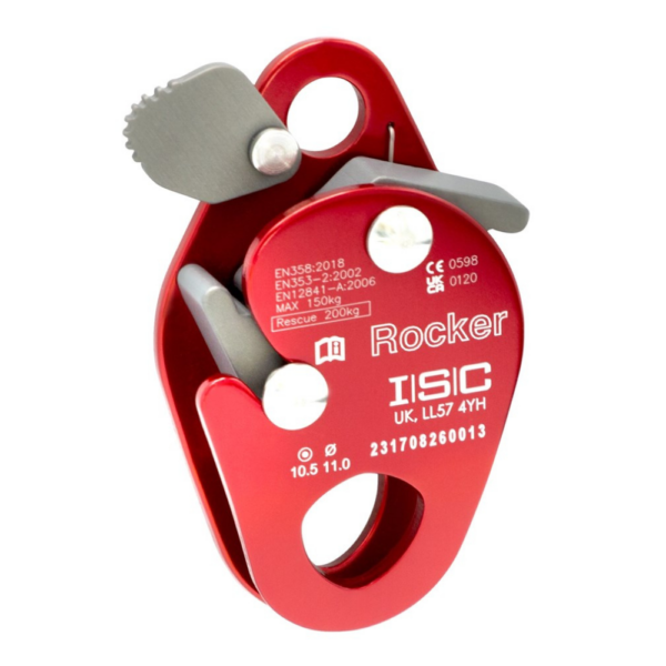 ISC Rocker rope grab red with grey components