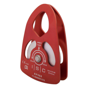 Red ISC Large Single Pulley Aluminium 16mm