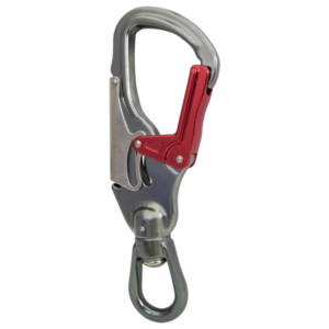 ISC Double Action Swivel Snaphook grey with red gate
