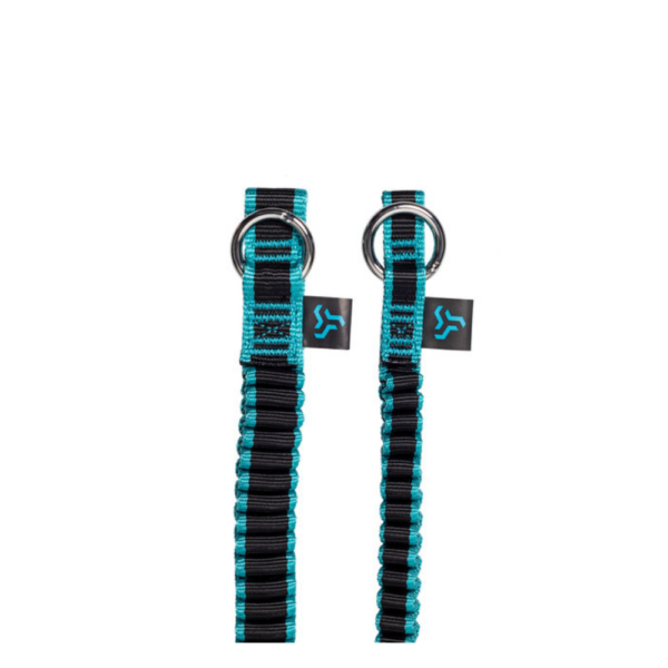 Notch Quick Cinch Chainsaw Lanyard teal and black with silver ring