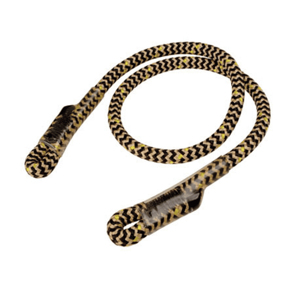 ROPE Logic Bee-Line 8mm Prusik Cord - G-Spliced Eye & Eye Climbing Rope, Black/Brown